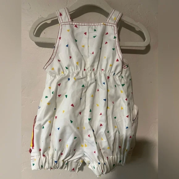 Vintage Baby Colorful Romper with embroidery details 
Size 12 months - Picture 8 of 10